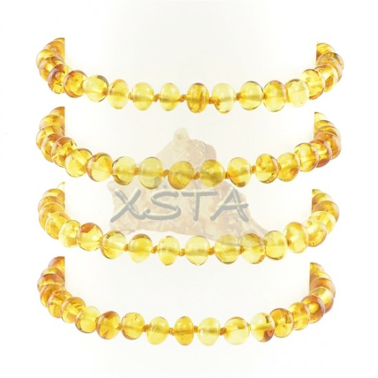 Amber bracelet honey with screw clasp